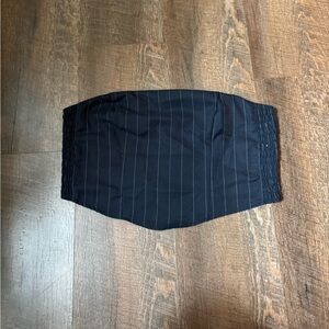 Navy blue Pinstripe tube top